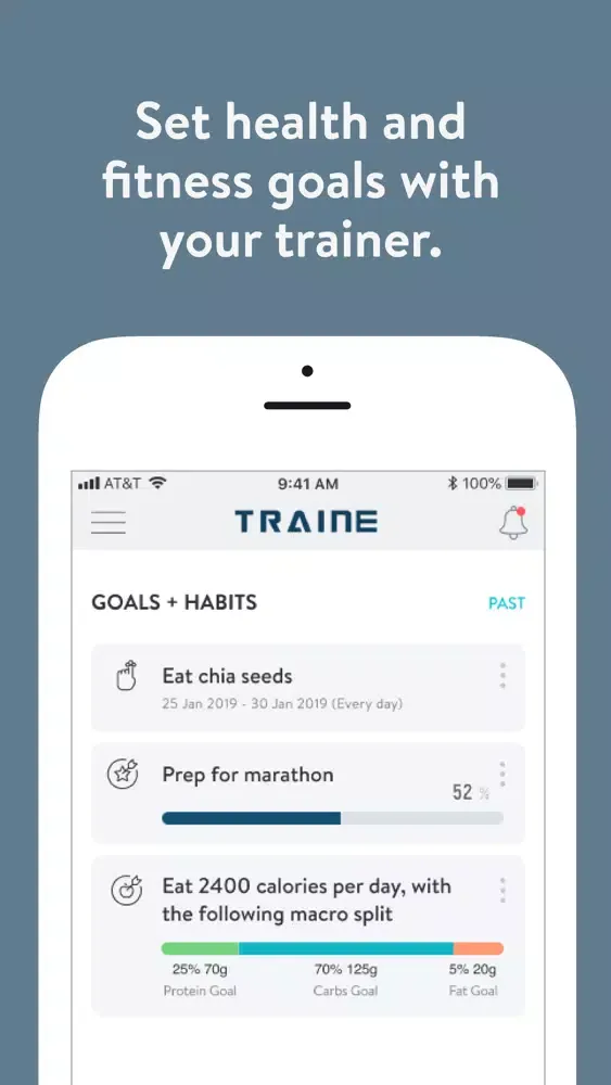 TrainE Health Screenshots