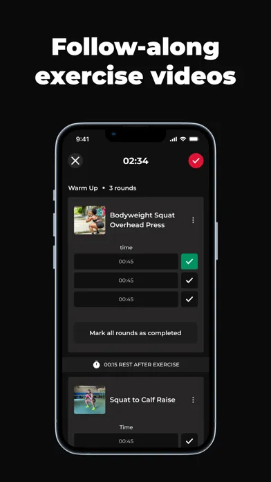 Capturas de tela do EMBODY: The Fitness App