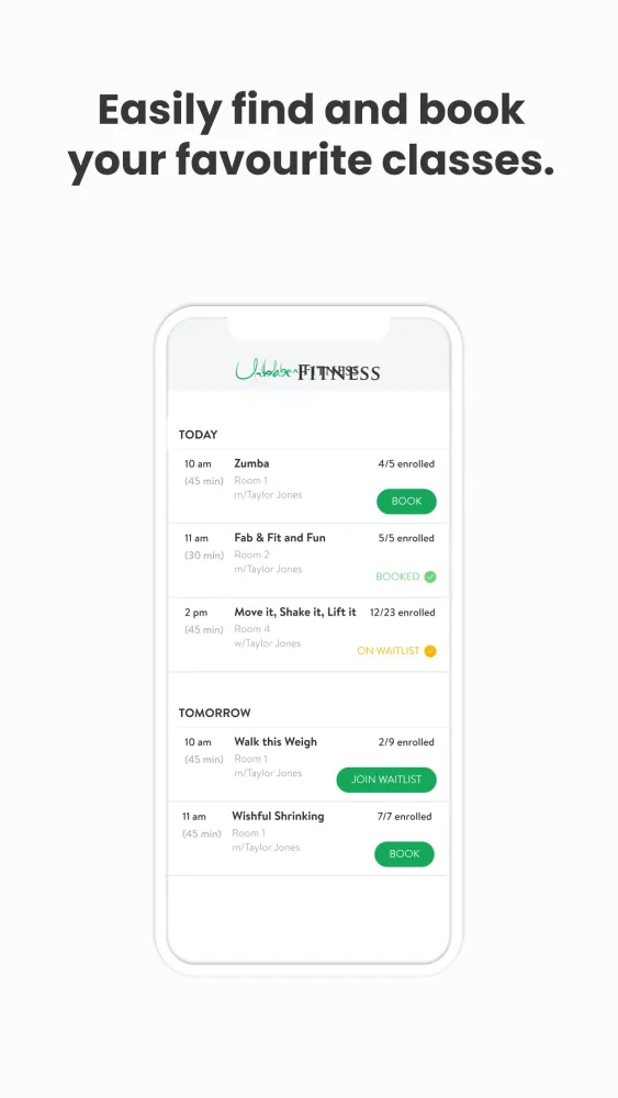 Tangkapan skrin Urban Fitness