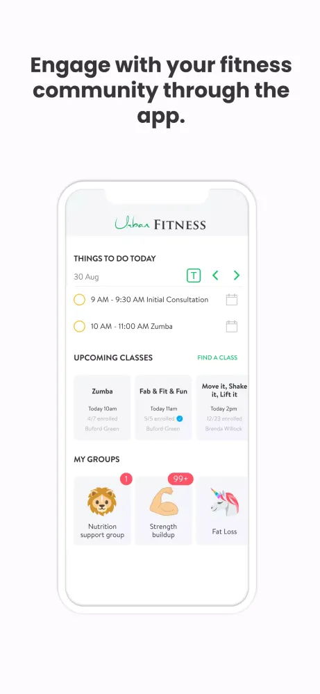 Tangkapan skrin Urban Fitness