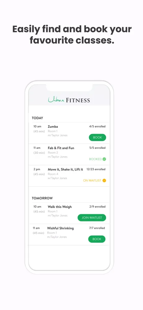 Tangkapan skrin Urban Fitness
