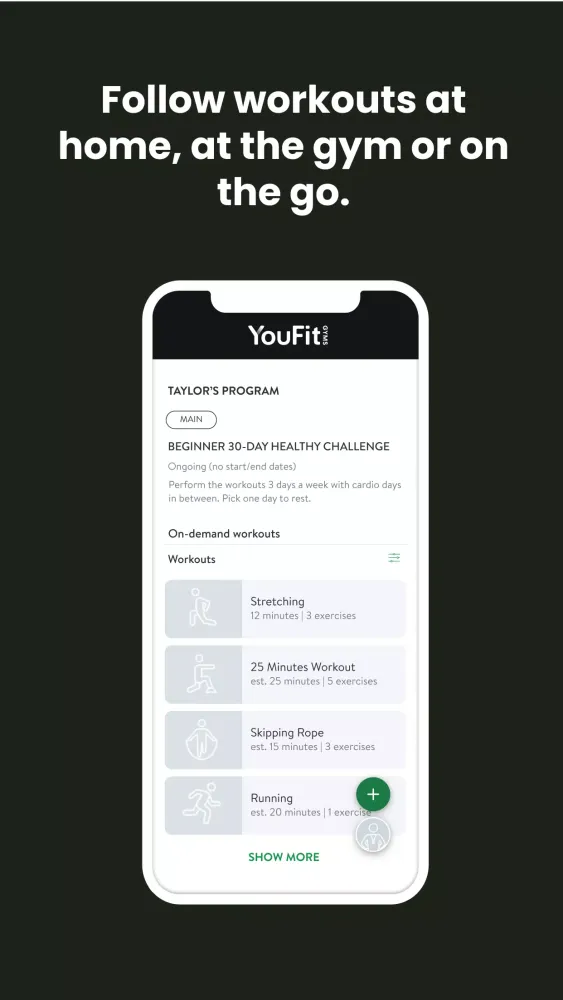 Screenshot di YouFit Gyms