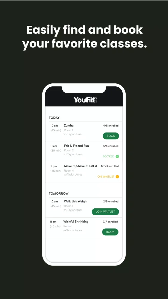 Screenshot di YouFit Gyms