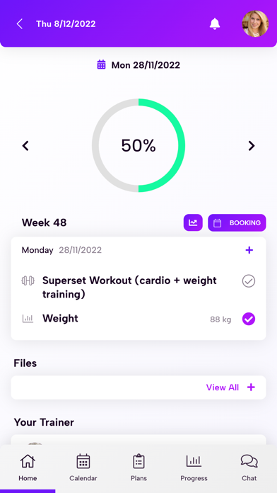 Ảnh chụp màn hình của ELS Gym App