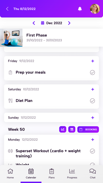 Ảnh chụp màn hình của ELS Gym App