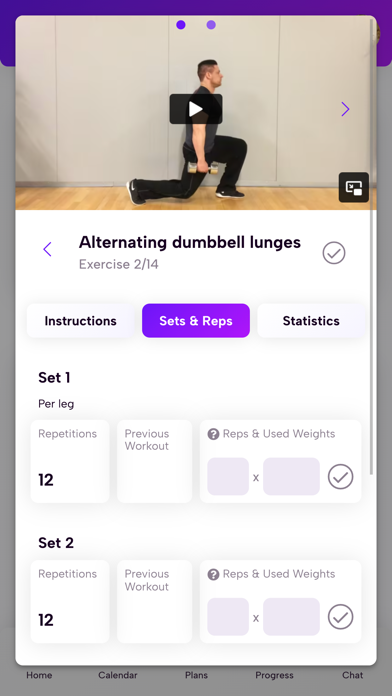 Ảnh chụp màn hình của ELS Gym App