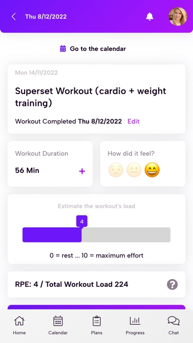 Ảnh chụp màn hình của ELS Gym App
