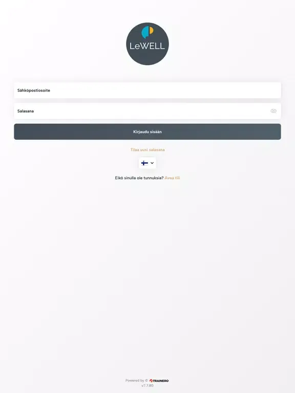 LeWELL Valmennus iPad 应用截图