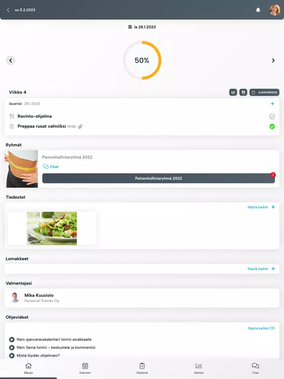 LeWELL Valmennus iPad  스크린샷