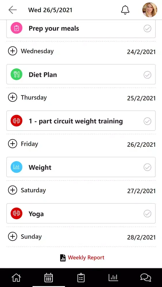 Capturas de pantalla de Wolf Fit App