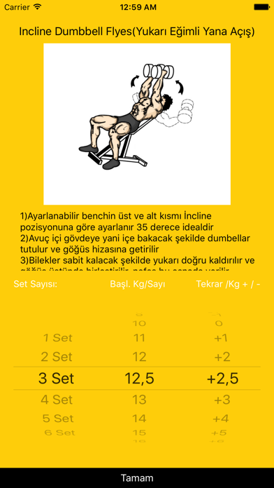 Ảnh chụp màn hình của Kocum Benim - Gym Tracker