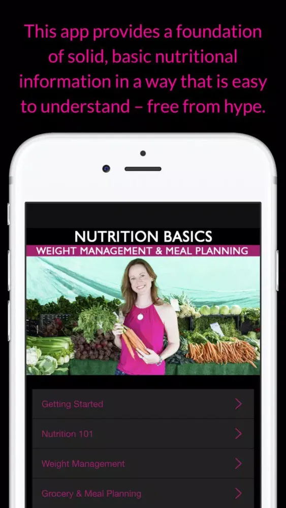 Capturas de tela do Nutrition Basics: Weight Management & Meal Planning