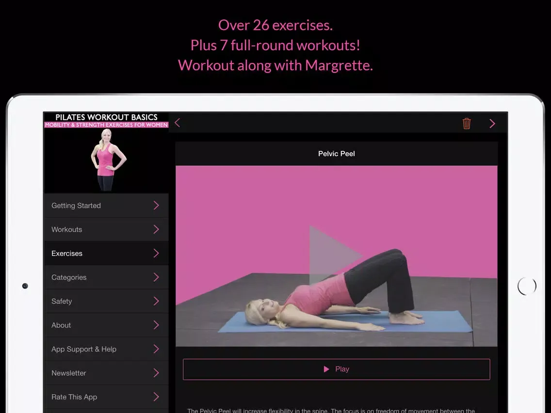Pilates Workout Basics: Mobility & Strength Exercises For Women iPad  Ekran Görüntüleri
