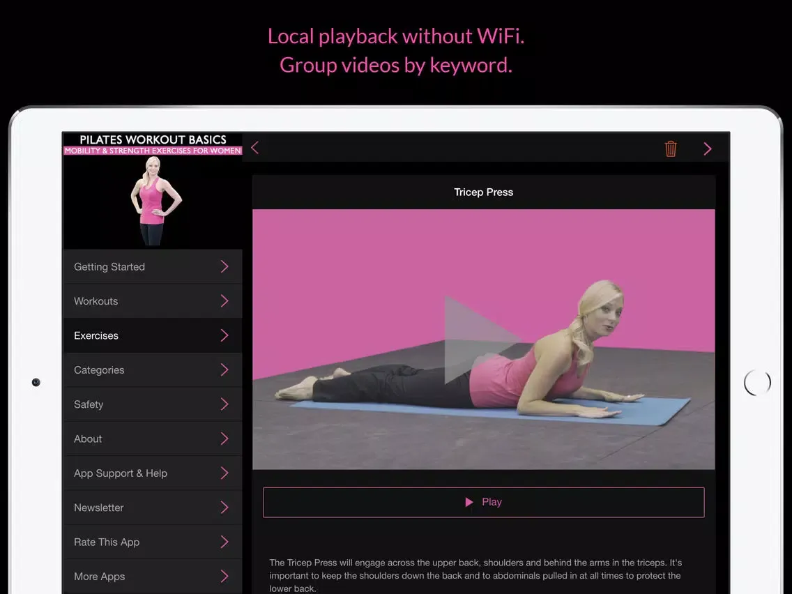 Pilates Workout Basics: Mobility & Strength Exercises For Women iPad  Ekran Görüntüleri