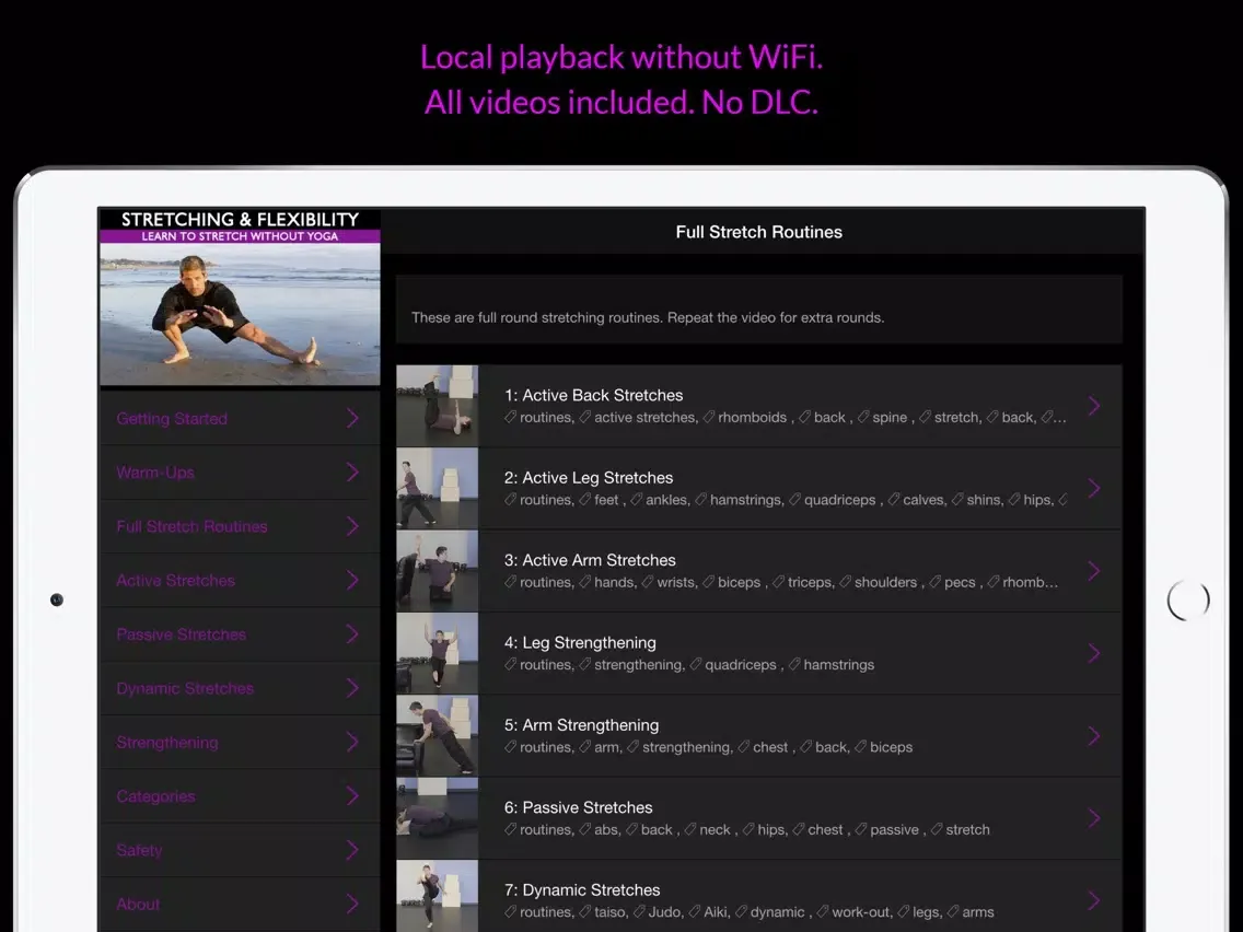 Скриншоты Stretching & Flexibility: Learn to Stretch Without Yoga iPad 