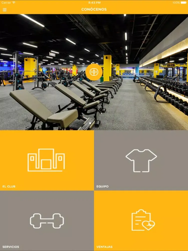 Ảnh chụp màn hình của SMARTFIT APP iPad 
