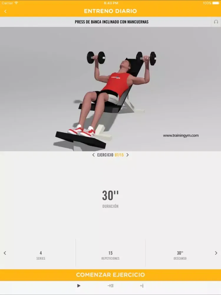Ảnh chụp màn hình của SMARTFIT APP iPad 