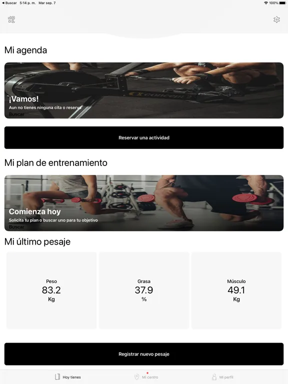 Capturas de tela do Spinning Center Gym iPad 