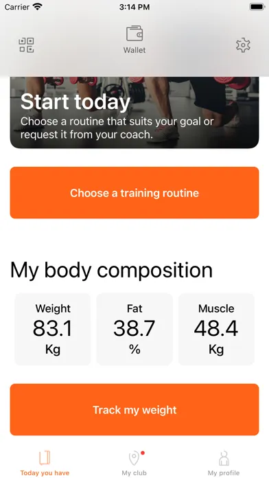 Trainingym Screenshots