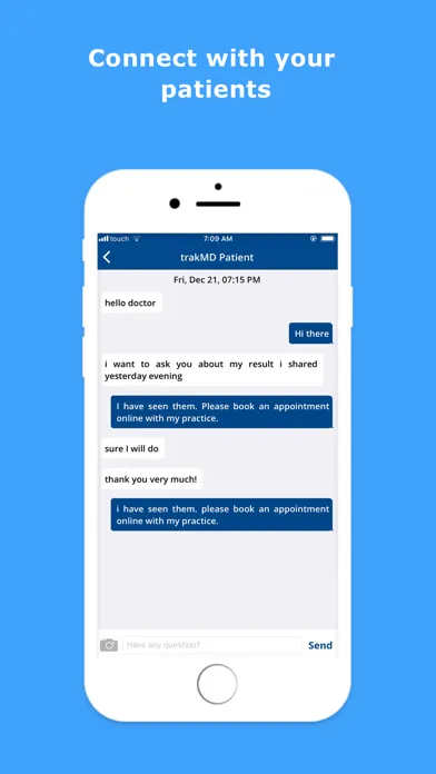 ภาพหน้าจอของ trakMD: Doctor App