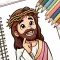 The Bible cute coloring book