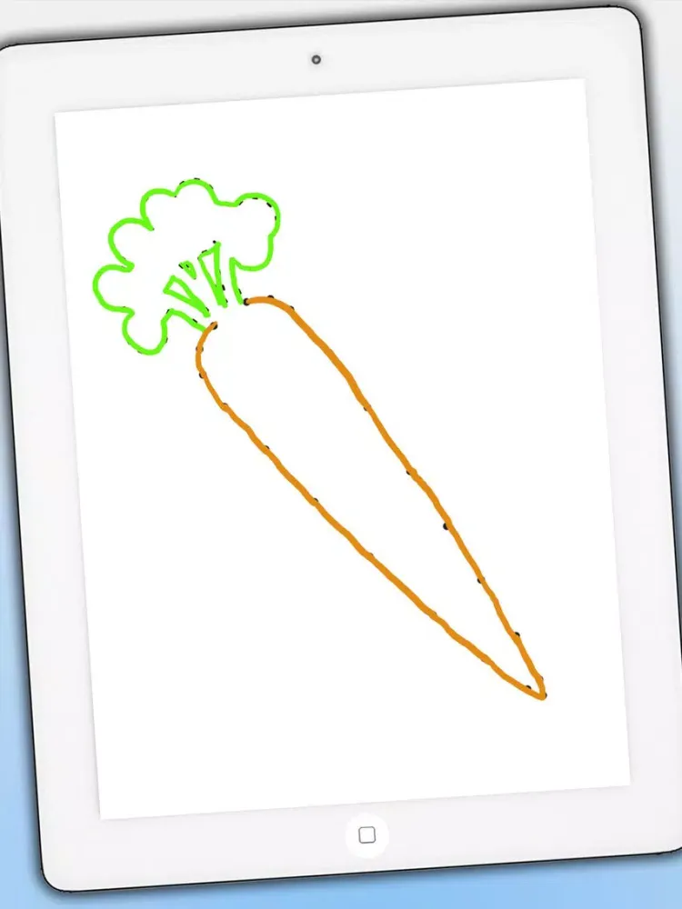 Zrzuty ekranu Play and Color Animals game for kids - Connect dots and paint the drawings Premium iPad 