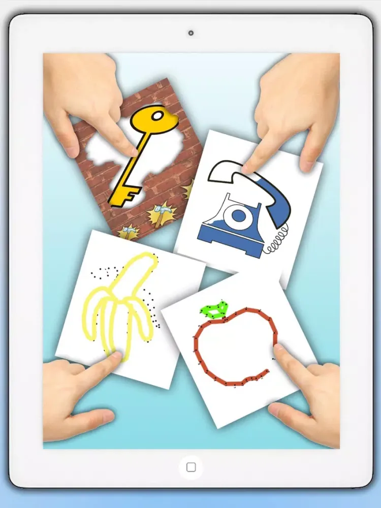 Zrzuty ekranu Play and Color Animals game for kids - Connect dots and paint the drawings Premium iPad 