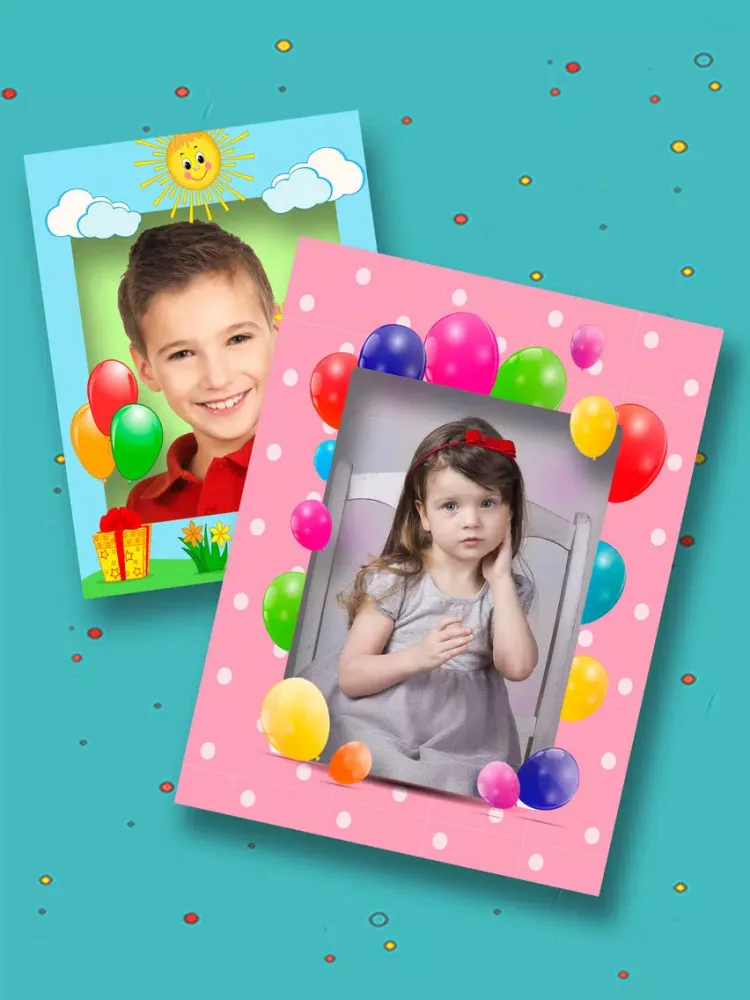 Happy Birthday photo frames – create birthday greeting cards & collages and edit your images Premium iPad  Screenshots