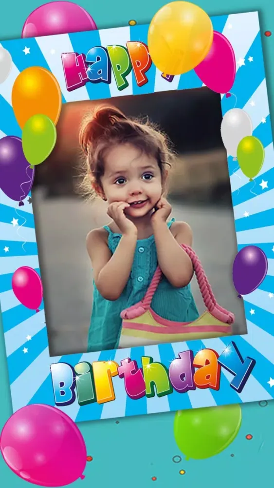 Happy Birthday photo frames – create birthday greeting cards & collages and edit your images Premium Screenshots