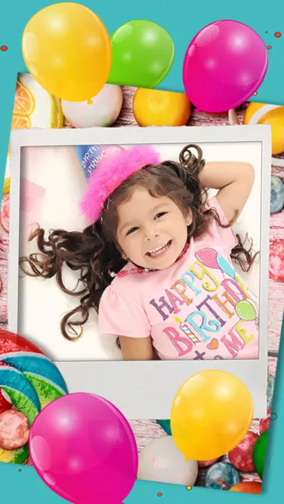 Happy Birthday photo frames – create birthday greeting cards & collages and edit your images Premium Screenshots