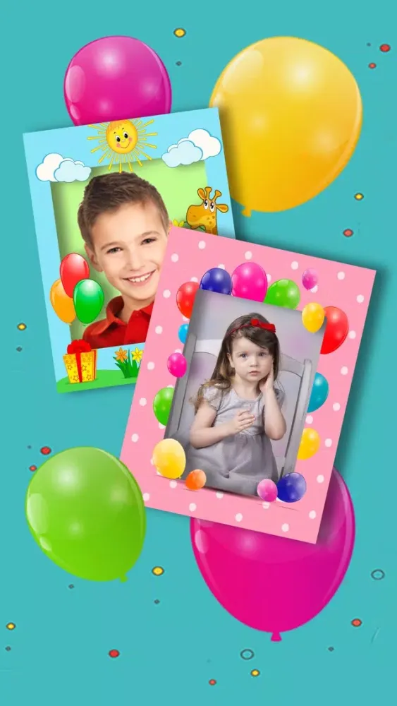 Happy Birthday photo frames – create birthday greeting cards & collages and edit your images Premium Screenshots
