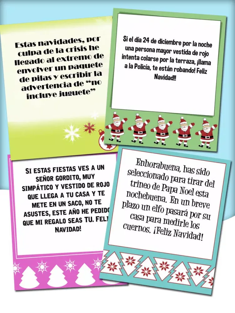 تصاویر Xmas & New Year Funny Messages in Spanish - Pro iPad 