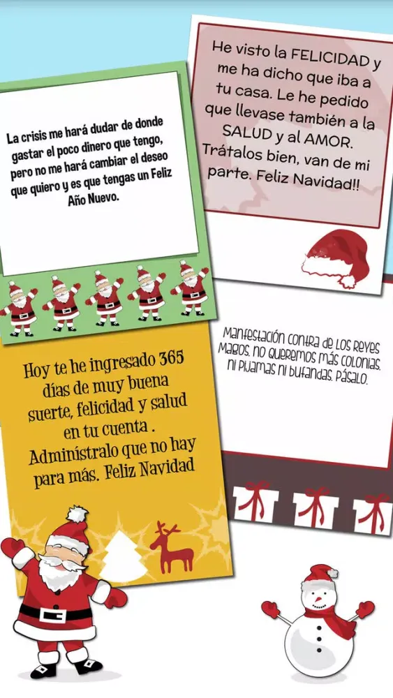 تصاویر Xmas & New Year Funny Messages in Spanish - Pro