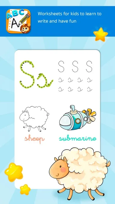 Capturas de pantalla de ABC Handwriting Practice 123