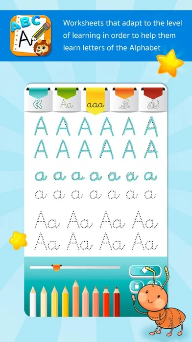 Capturas de pantalla de ABC Handwriting Practice 123