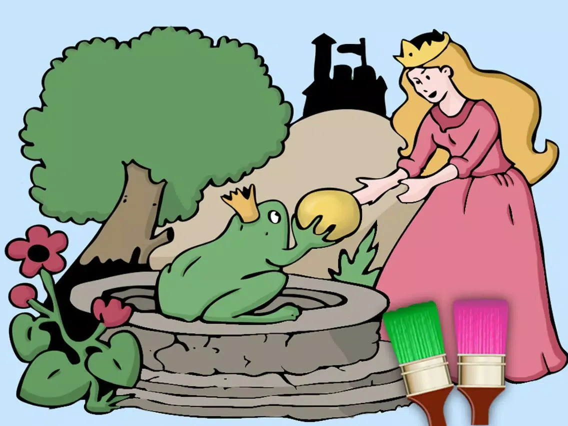 Tangkapan layar Color tales - fables & classic tales coloring PRO iPad 