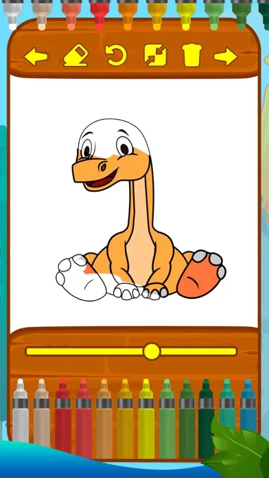 Captures d'écran de Dinosaurs Coloring Book Game