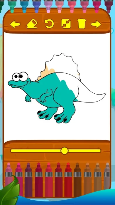 Captures d'écran de Dinosaurs Coloring Book Game
