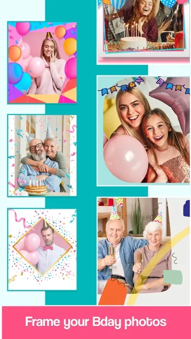 Tangkapan skrin Happy Birthday Cards Maker .