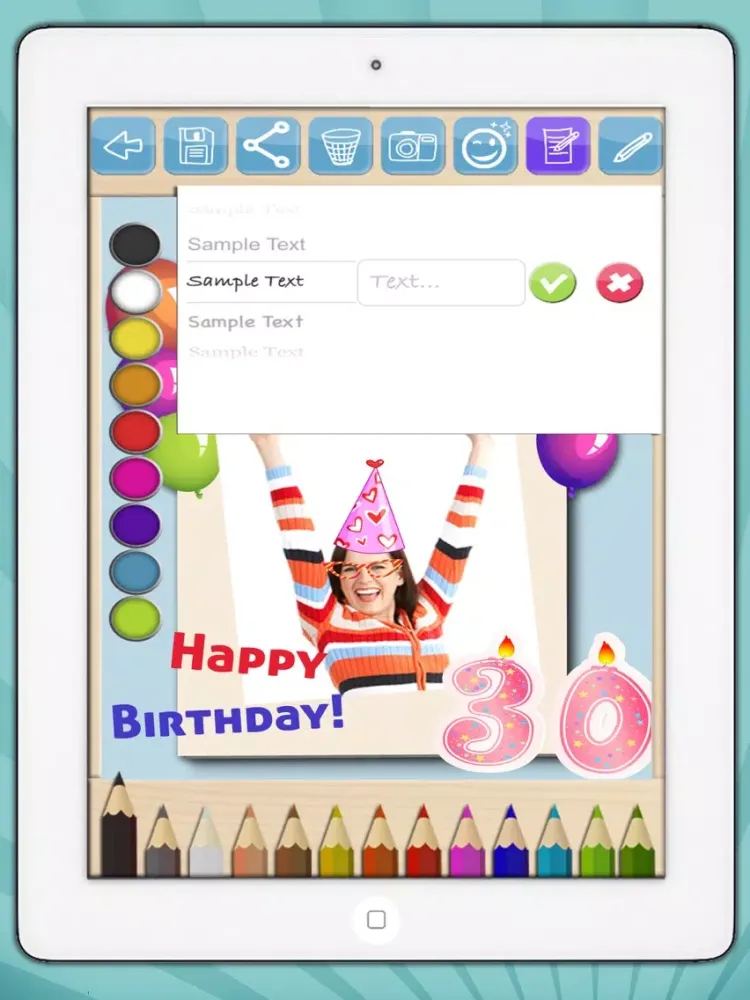 صور Create cards and postcards to wish happy birthday - Premium iPad 