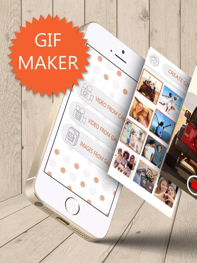 Gif Maker – Photo editor to create 3d animated gif iPad  Screenshots