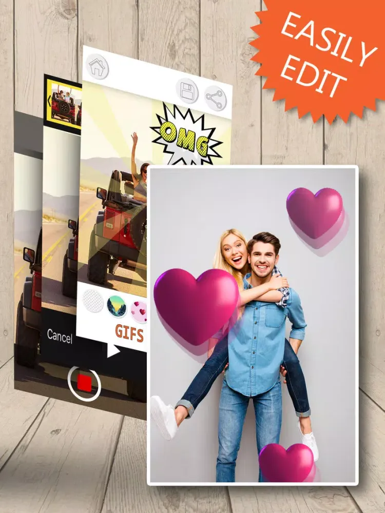 Gif Maker – Photo editor to create 3d animated gif iPad  Screenshots