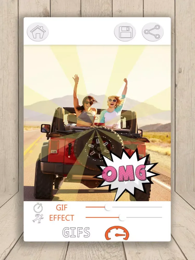 Gif Maker – Photo editor to create 3d animated gif iPad  Screenshots