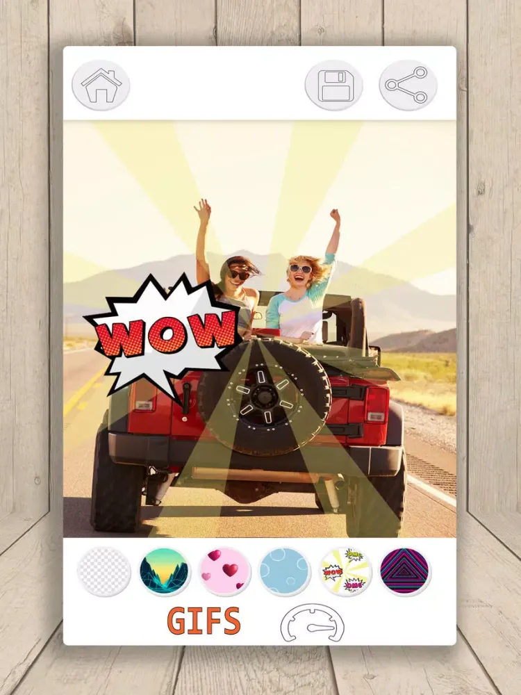 Gif Maker – Photo editor to create 3d animated gif iPad  Screenshots
