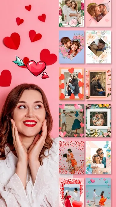 ภาพหน้าจอของ Love photo frames to edit