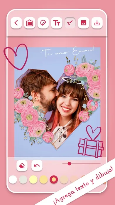 ภาพหน้าจอของ Love photo frames to edit
