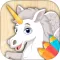 Unicorn & pegasus coloring pages Fantastic animals