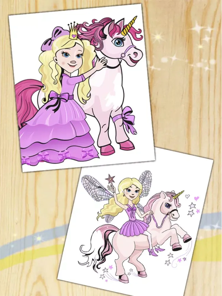 تصاویر Unicorn & pegasus coloring pages – Premium iPad 