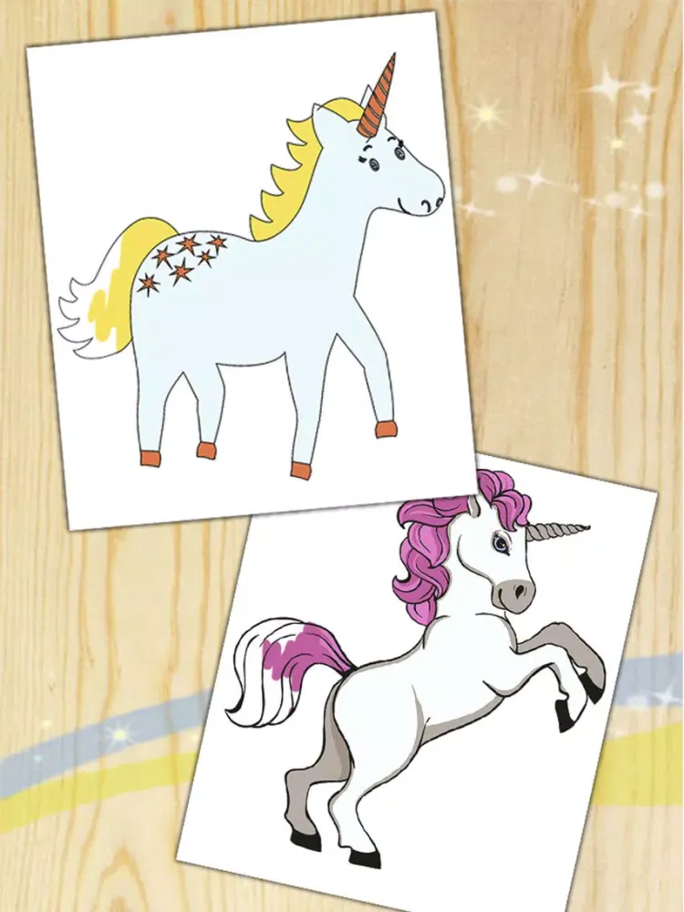 تصاویر Unicorn & pegasus coloring pages – Premium iPad 