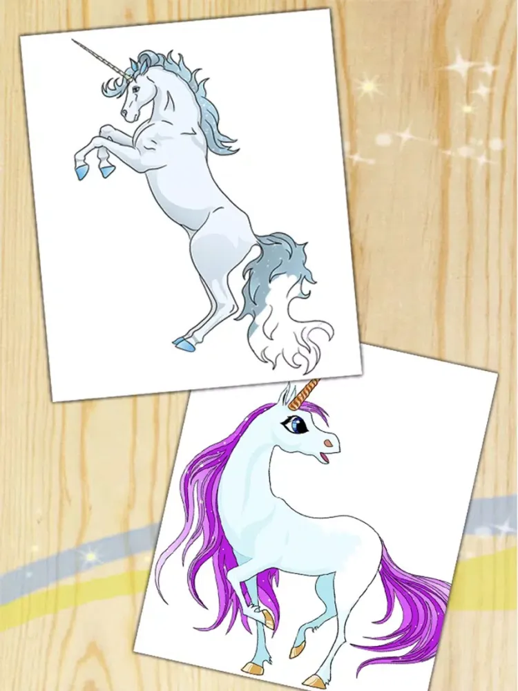 تصاویر Unicorn & pegasus coloring pages – Premium iPad 